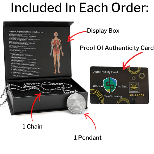 Block radiation in style with the Defense Pendant. Discover how this EMF-shielding wearable boosts energy, supports health, and protects against 5G.